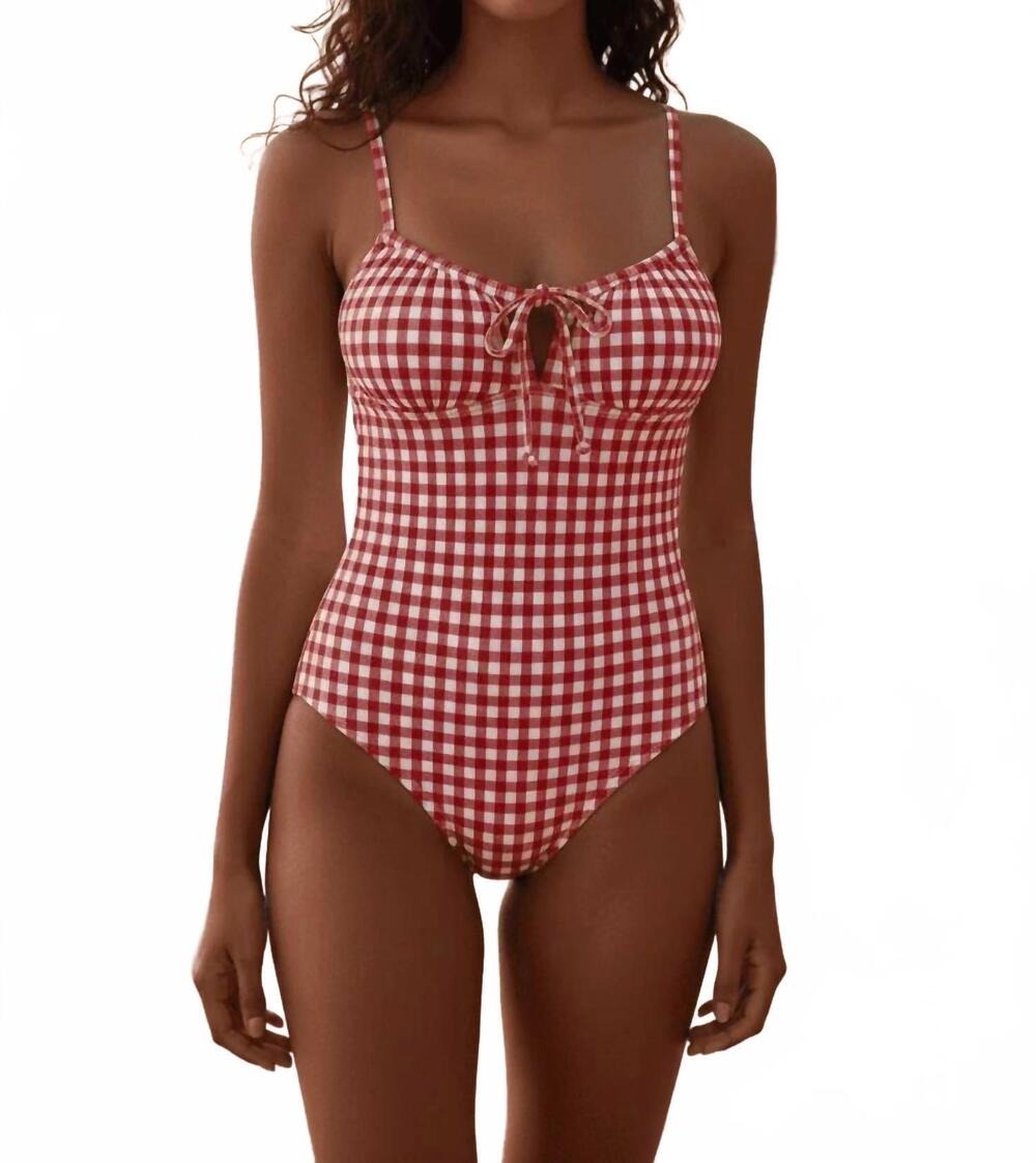 NEW STYLISH SWIMWEAR cutie picnic swimsuit in red